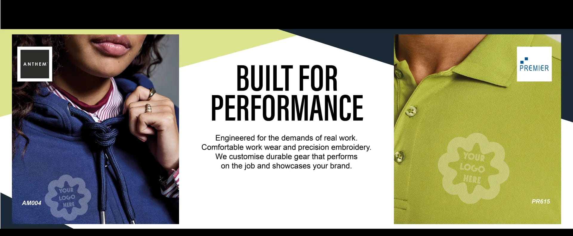 Built for performance workwear and precision embroidery